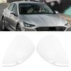 Door Mirror Covers Scratch Resistant Weatherproof White Rear View Mirror Shell Housing for Sonata 20
