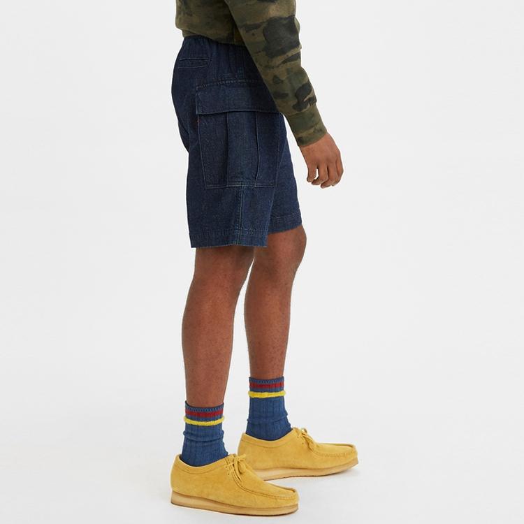 Levis Casual Loose Multi-Pocket Denim Shorts Men Shorts Blue 54849-0002