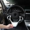 For BMW X3 E83 2006 2007 2008 2009 2010 ABS Carbon Fiber Car Steering Wheel Frame Cover Trim Sticker Car Interior Accessories