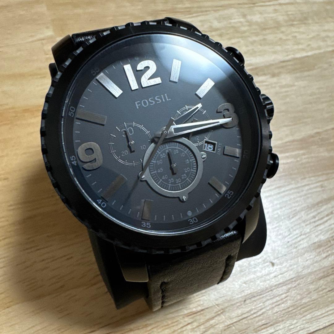 Used FOSSIL (no box) Fossil watch men s chronograph black