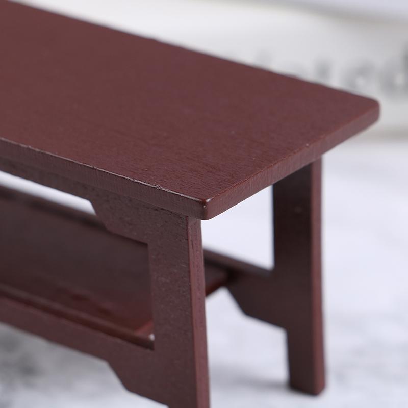 Mini Wooden Desk Furniture Model Toy Diy Dollhouse Decoration Play House Toys