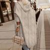 2023 Fall/Winter Women's Solid Hooded Wool Cardigan