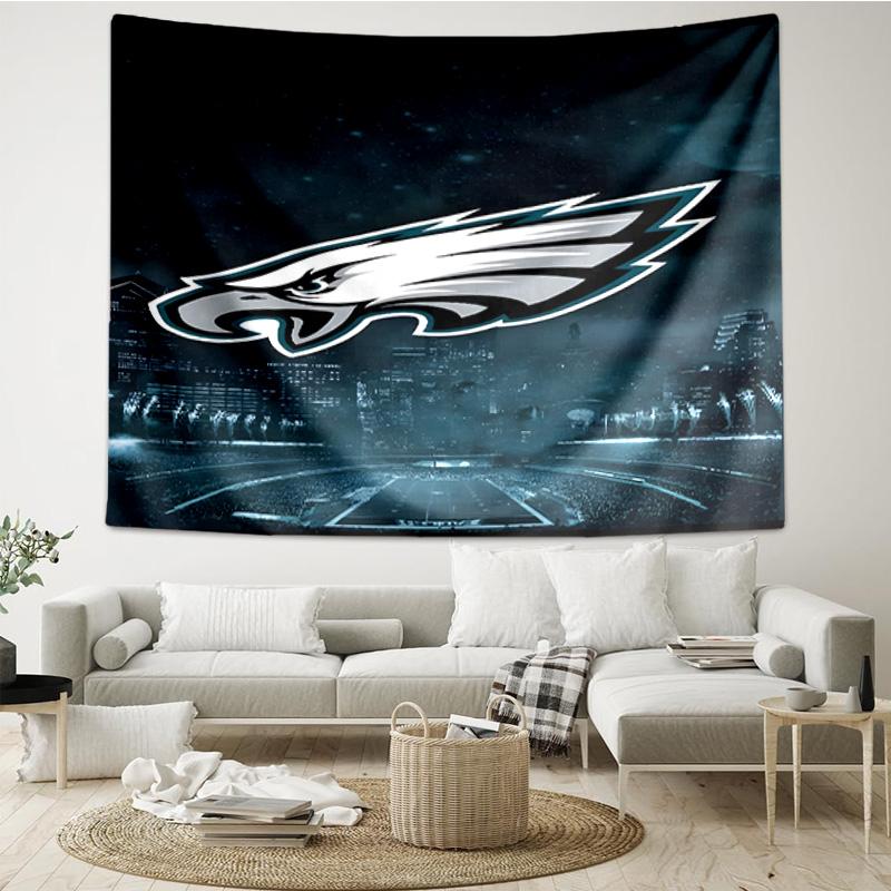 Philadelphia Eagles Night Game Tapestry Hanging for Bedroom,Livingroom, Playroom,Decor Art Room Wall Tapestry Holiday and Birthday Gifts