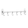 Xuanyong Drill-Free Matte 6-Hook Bathroom Organizer (2-Pack)