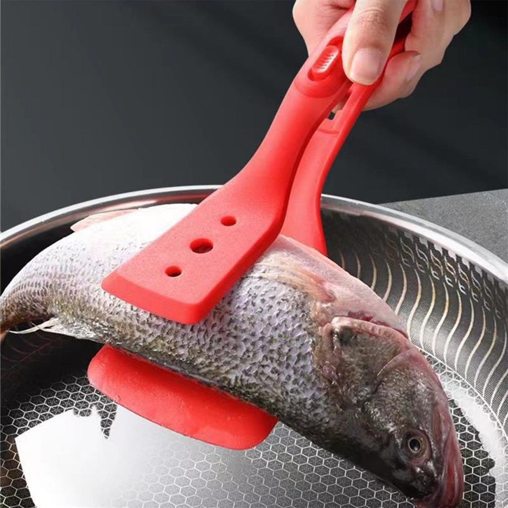 Silicone Steak Turner Spatula 2-in-1 Non Slip Heat Resistant For Grilling And Flipping
