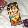 Lord Ganesha Phone Case For iPhone 15 14 12 11 13 16 17 Pro Max 15 16 Plus 13 Mini 16e 17 Air Funda Cover