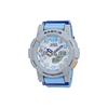 Baby-G Runner Stopwatch Quartz Movement Resin Strap Watch Women Watches Blue BGA-185-2A