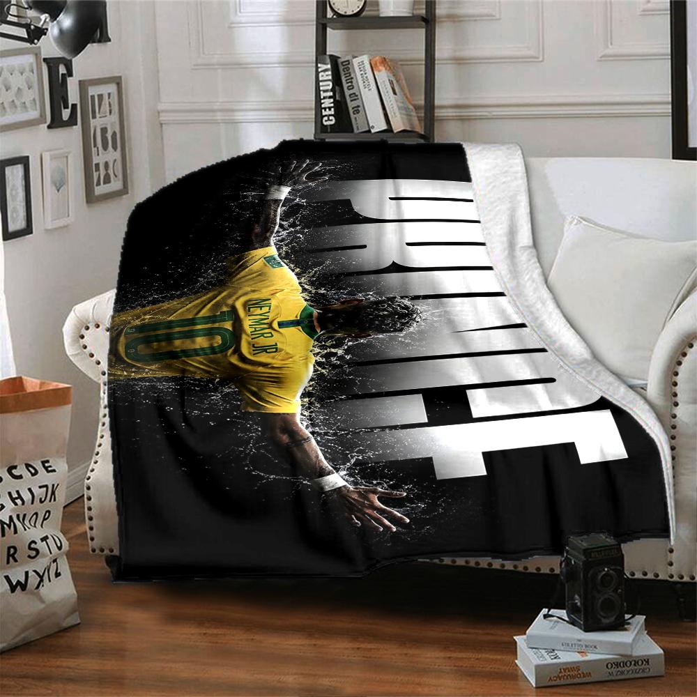 Prince Soccer printed flannel breathable and warm blanket, a stylish home gift, suitable for home, office and bedspread use. 15a166