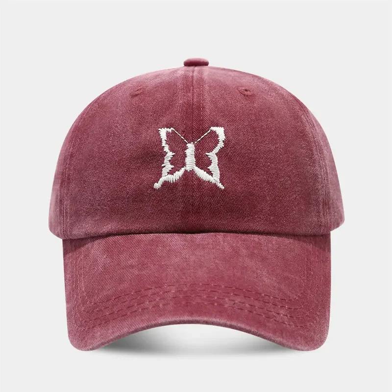 

Spring Cotton Cartoon Embroidery Casquette Baseball Cap Adjustable Outdoor Snapback Hats for Men and Women 37 56-60cm Adjustable бордовий