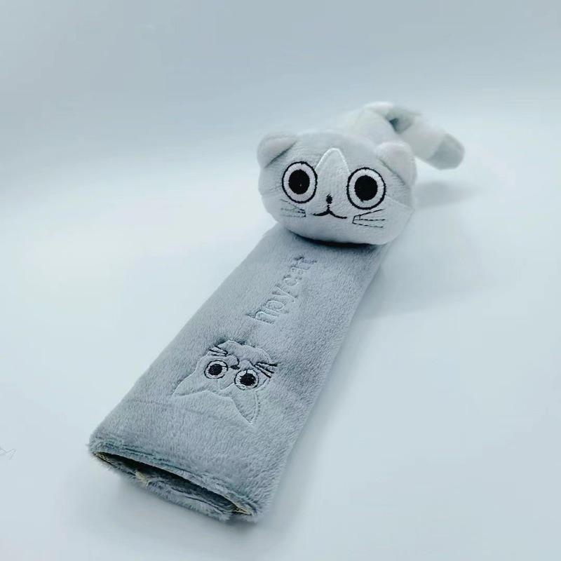 Cartoon Car Seat Belt Cover Universal Auto Seat Belt Shoulder Pad Warm Flannel Interior Seat Cushion Protector Safety Protection