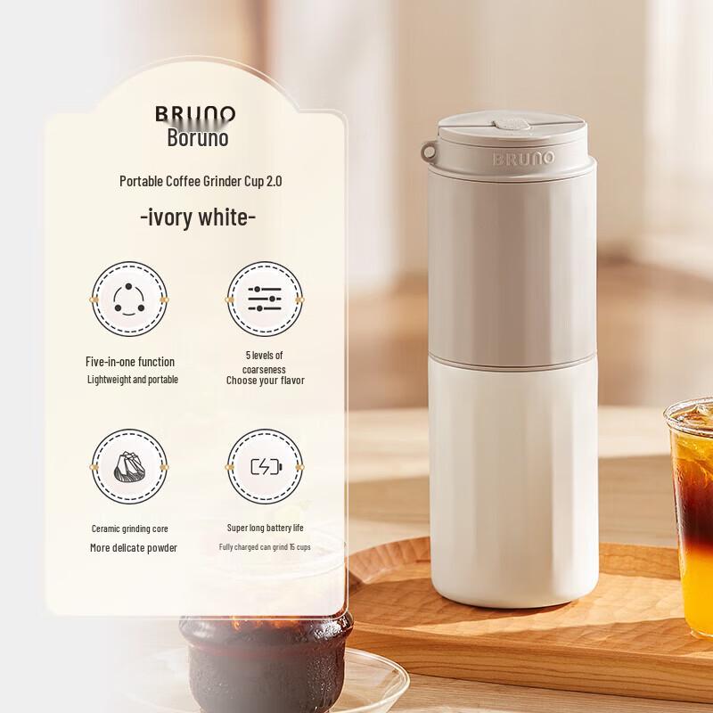 BRUNO Portable Coffee Grinder & Mug 2.0