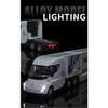 1/32 Semi Container Truck Transport Vehicle Truck Alloy Toy Car Model Sound and Light Children's Toy Collectibles Gift