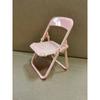 Creative Small Chair Mobile Phone Desktop Bracket, Macaron Stool Foldable Mobile Phone Chair Bracket