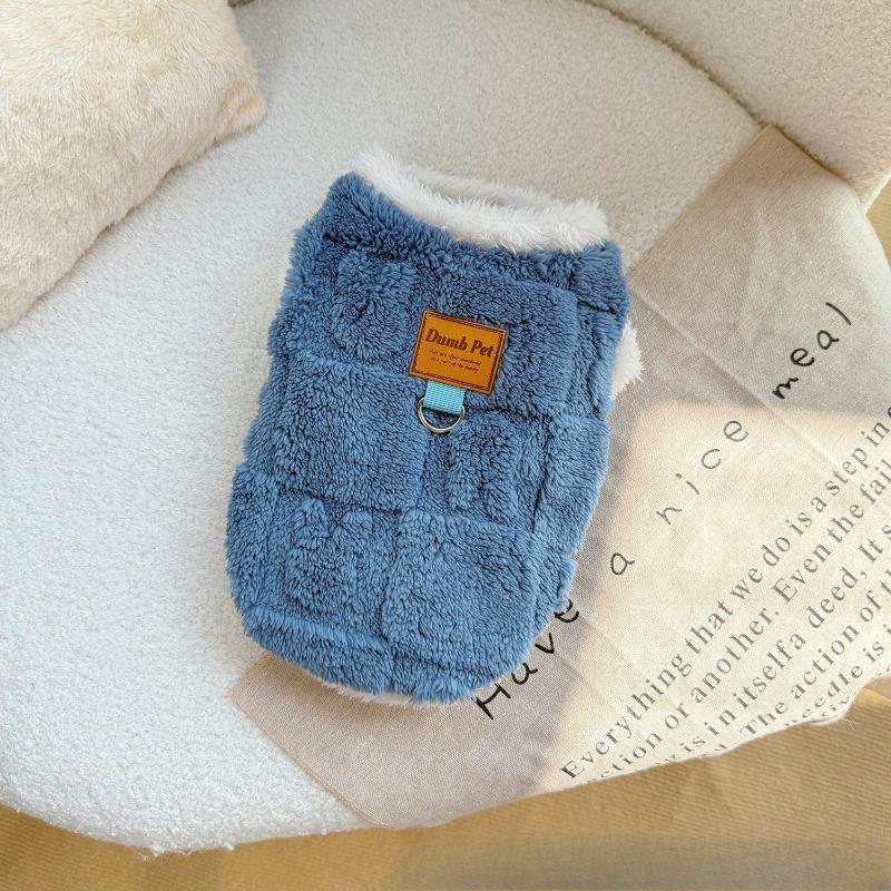 Dog and Cat Clothing - Autumn/Winter Style - Thick and Warm Fleece-lined Pullover - Pet Clothing - Small To Medium-sized Dogs
