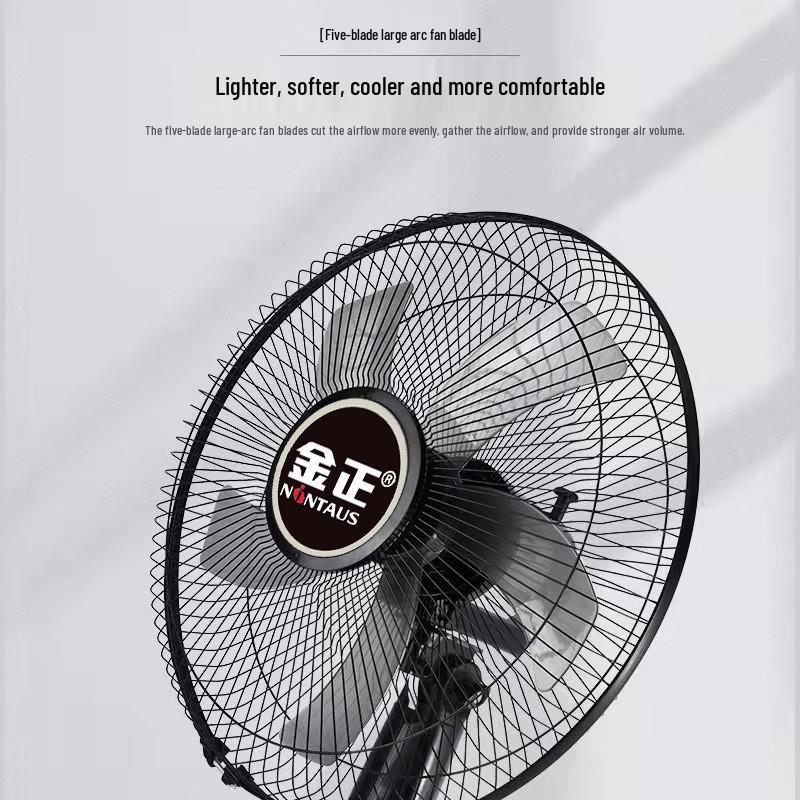 Quiet Electric Standing Fan with Remote - High Power for Home, Office, or Dorm