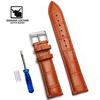 Cowhide Genuine Leather Watch Strap 12/14/16/18/20/22/24 mm Watch Pin buckle Band Soft Wrist Watchband Bracelet + Tool