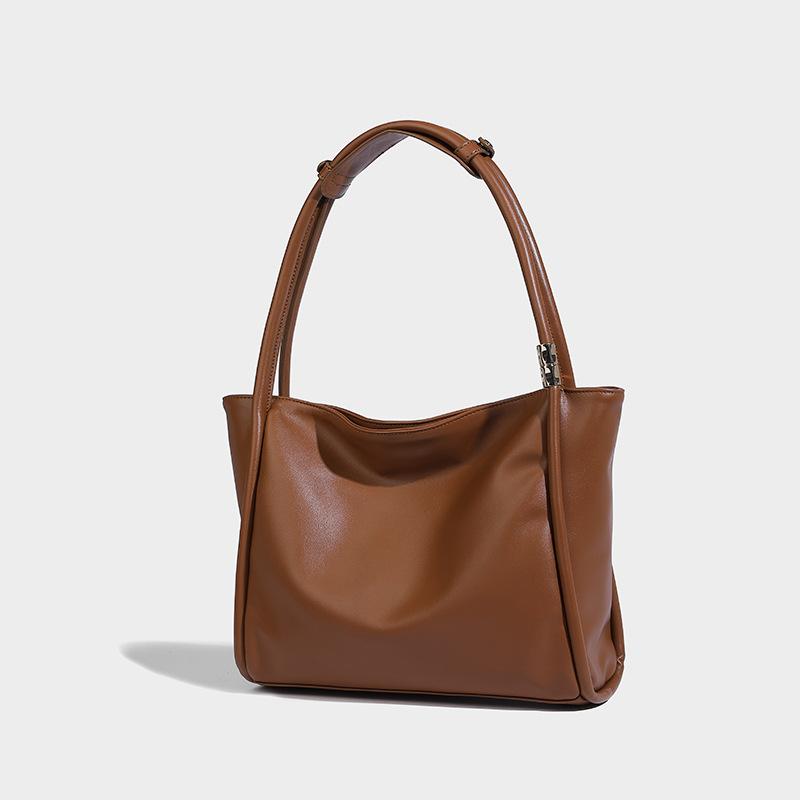 

Women s 2024 new high-end large-capacity portable tote casual commuting versatile shoulder women s bag коричневый