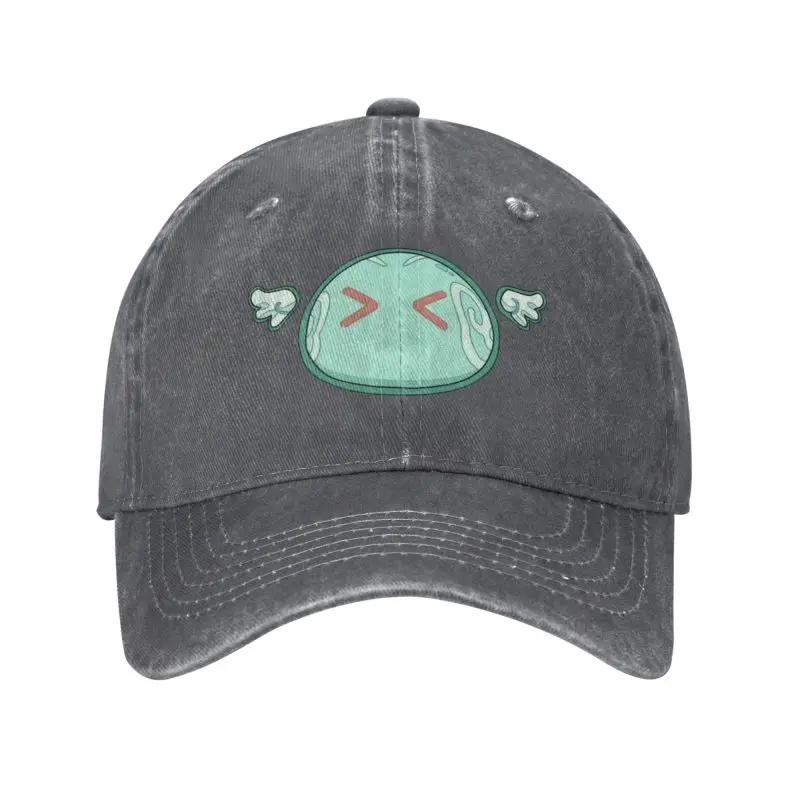 Fashion Cotton Genshin Impact Anemo Slime Baseball Cap Women Men Custom Adjustable Adult Anime Game Dad Hat Hip Hop
