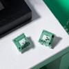 GATERON Green Apple Keyboard Heavy Tactile Through Hole RGB LED 5 Pin Green 22mm Dual Stage Spring Factory 63gf Key Switches for MX Mechanical
