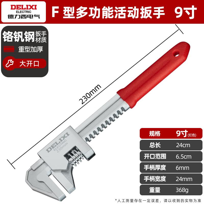DELIXI ELECTRIC Adjustable F-Type Pipe Wrench