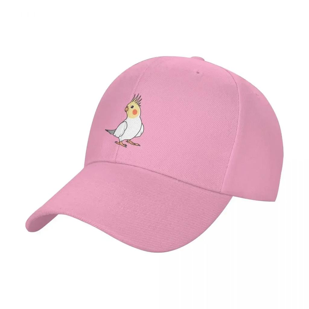 Lutino Cockatiel Baseball Cap Luxury Brand designer cap Streetwear Womens Unisexs