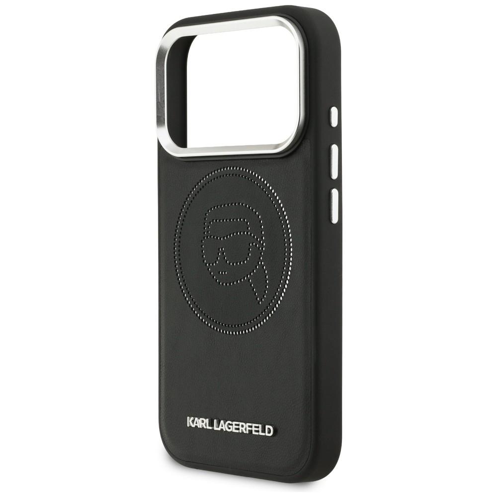 Karl Lagerfeld K Head Point Logo MagSafe Case for iPhone 17 Pro Black