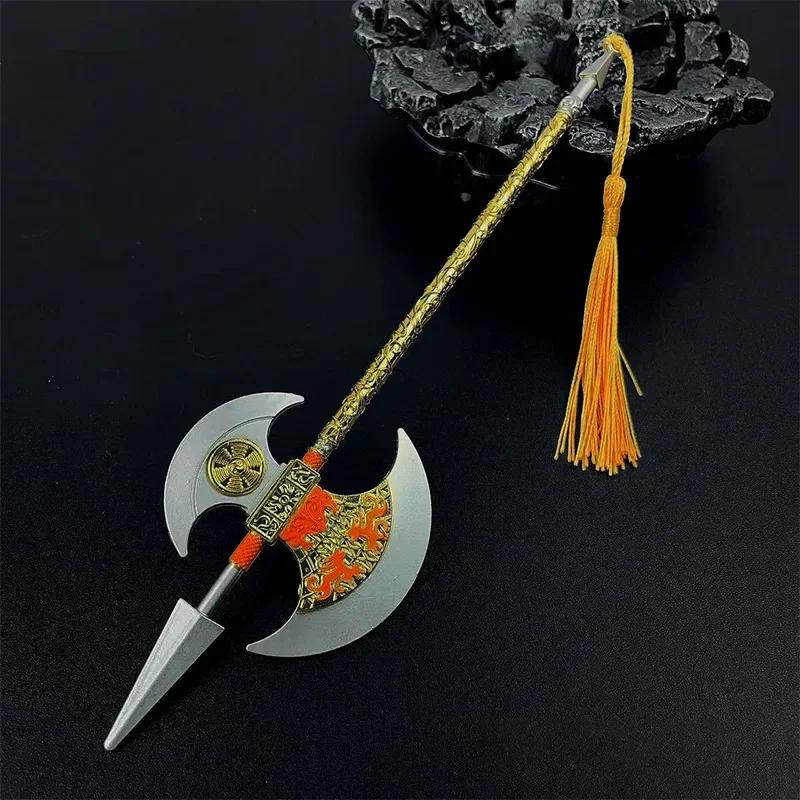 Retro Chinese Cosplay Fake Sword, Mini Katana Weapon, Decoration Swords Prop, Metal Miniature Toy Knifes