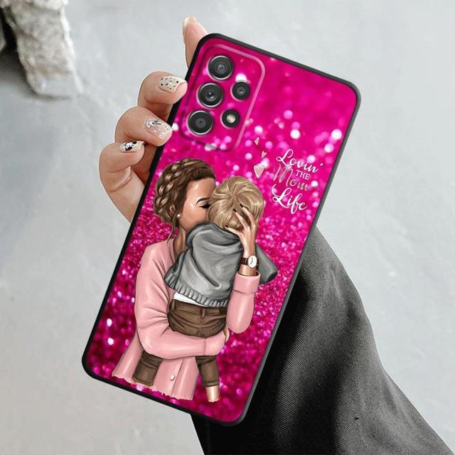 Cover For Samsung Galaxy A12 A34 A54 A73 A53 A71 A51 A31 A33 A22 A21s A13 A32 A72 A52 A23 Women Super Mom Baby Princess Queen