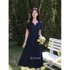 Women's Elegant French-Style Short-Sleeve Dress