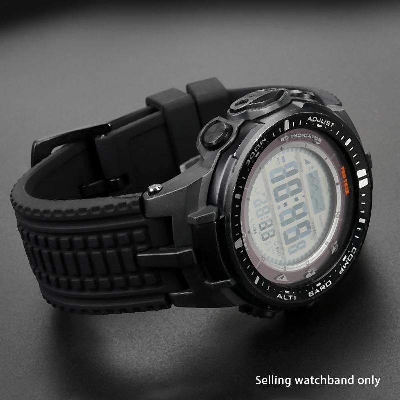 For Casio PROTREK Series PRW-3000\3100\6000\6100Y Mountaineering Silicone Watch Band Water Proof Outdoor Sports Men Accessories