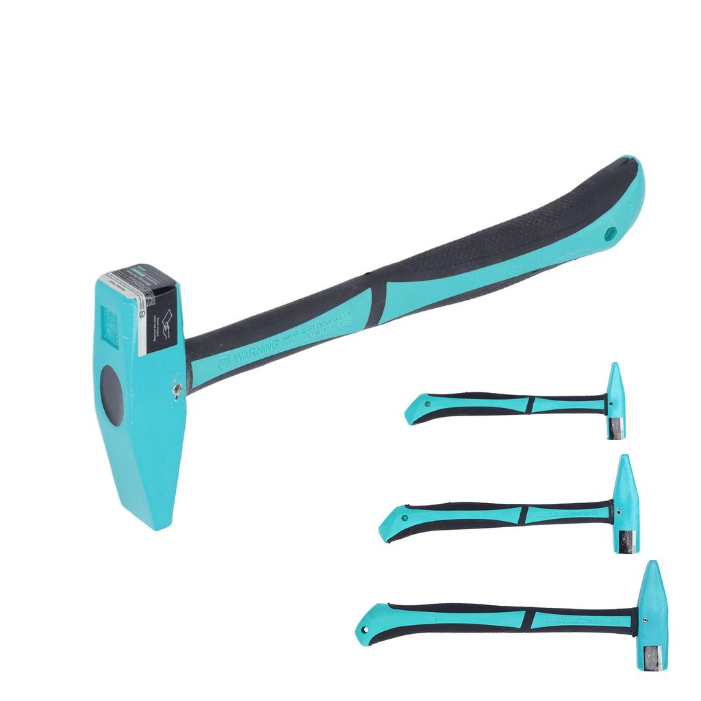 Machinist Hammer Carbon Steel TPR Handle Multi Functional Forging Hammer for Blacksmith Engineers Wo