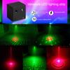 Mini DJ Light Ambient Light Portable Rechargeable Voice Control Mood Light with 32 Lighting Effects Party Light for Camping