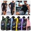 Mesh Beach Backpack with Wet Pocket Large Capacity Drawstring Swim Bag for Pool Swimming Gym Workout Gear