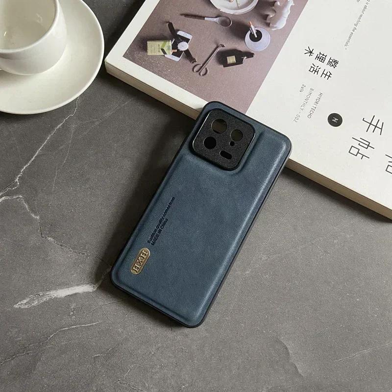 Magnetic for Xiaomi Mi 14T 14 13T 13 12T Pro Ultra Redmi Turbo 3 K70 Note 12S 12 POCO F5 Case Leather Matte Camera Protect Cover