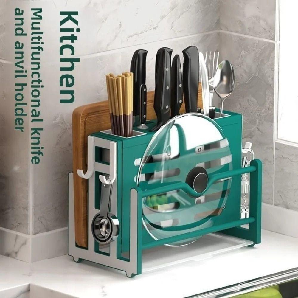 Breathable Cutting Board Storage Stand Drainer Function Spoon Fork Drying Rack Kitchen Use