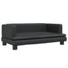 Black Children's Sofa 80x45x30 Cm Faux Leather