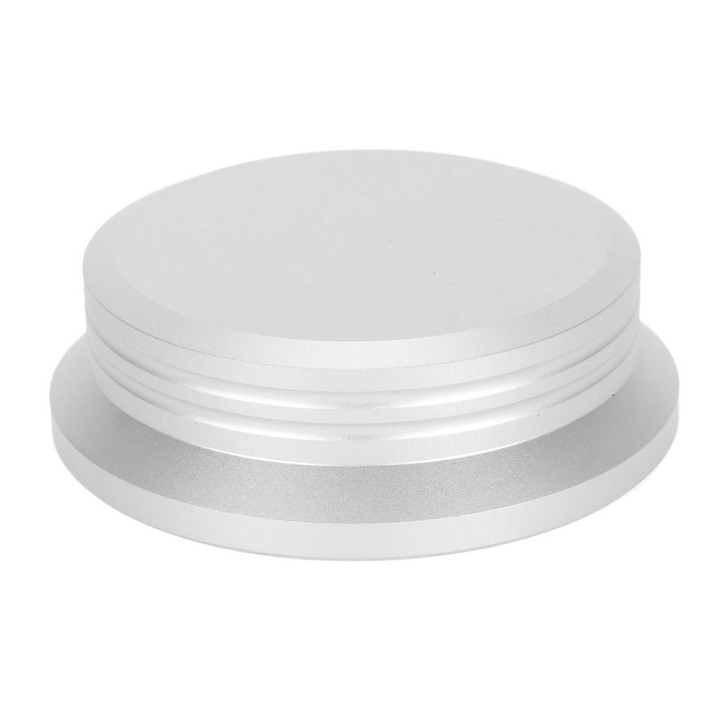 HiFi Schallplattenstabilisator Aluminiumlegierung Universelle Plattenspieler Gewichtsklemme für LP Schallplatte Silber