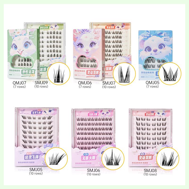 Clusters Eyelashes Glue-free False Eyelashes Natural Eyelash Manga Lashes Soft False Eyelashes Daily Makeup