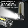 Wiederaufladbare Superhelle LED-Taschenlampe Eingebaute Batterie Magnetisch 90° Drehbarer Kopf Faltbar für Autoreparatur Camping Arbeitslicht