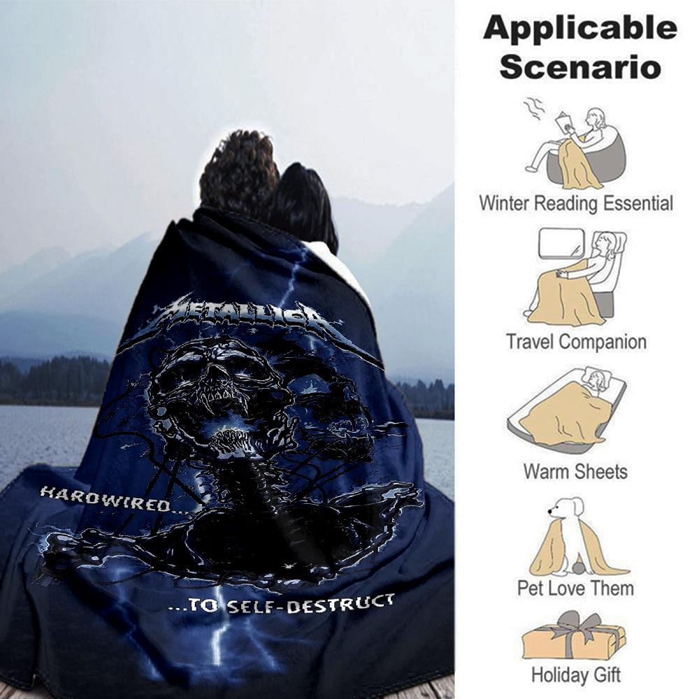 1 Stück Drachen-Gitarre-Themen-Decke Weiche Flanelldecke für alle Jahreszeiten Gemütliche Überwurfdecke mit kräftigem Grafikdruck, Reise- oder Urlaubsgeschenk für Familie & Freunde