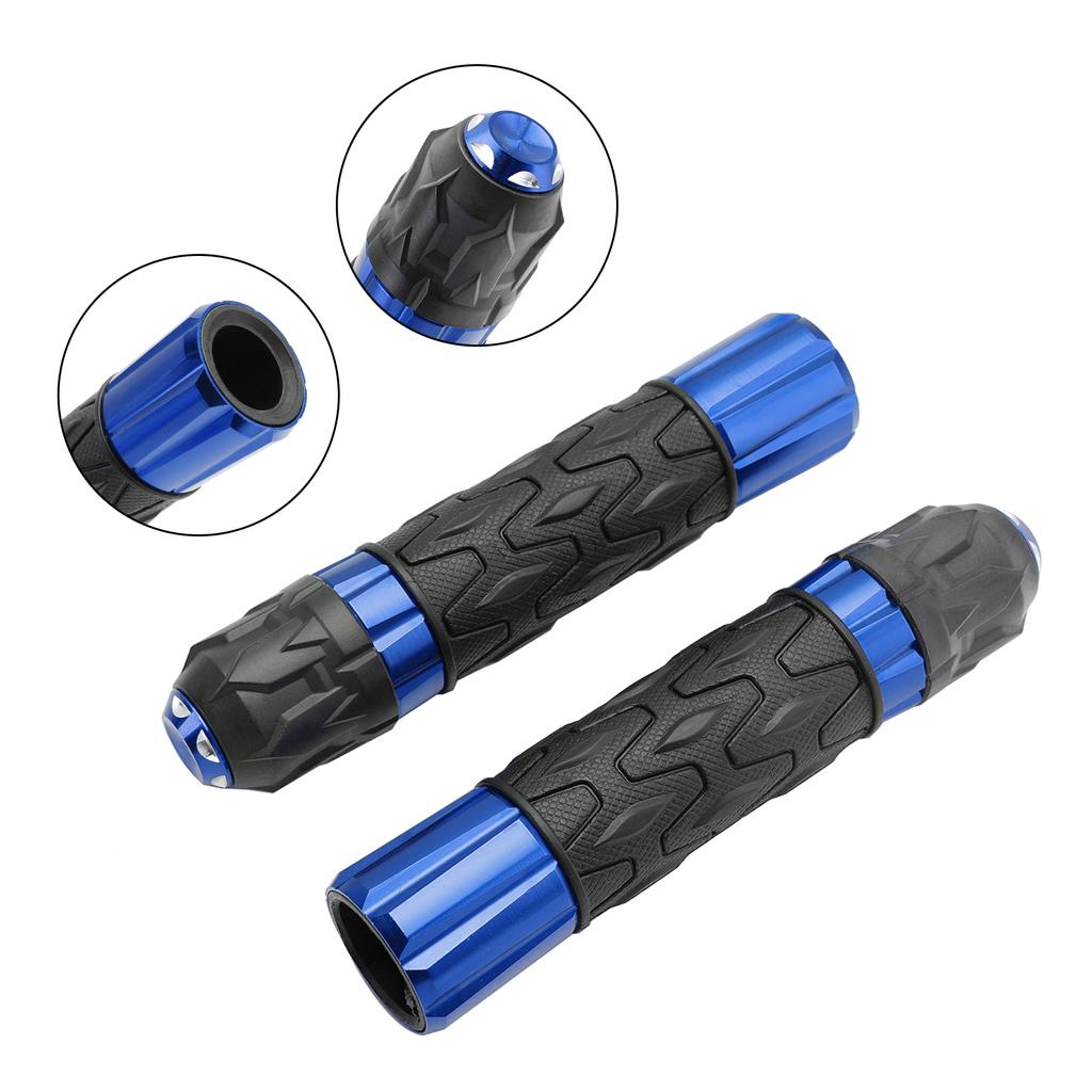 7/8"/22Mm Motorcycle Handle Bar Hand Grips Cnc Universal Red For Motorcycles