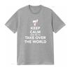 Keep Calm And Try To Take Over The World Cartoon Mouse Funny T Shirt For New Vintage Washed Graphic Top For Everyday Wear