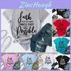 Stylish And Comfortable Women Summer Fashion Christian T-shirt Casual Plus Size