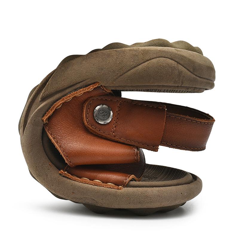 Mode Klassische Herrensandalen 2024 Sommer Echtes Leder Sandalen Herren Outdoor Lässig Leichte Sandale Mode Herren Sneaker Größe 38-46