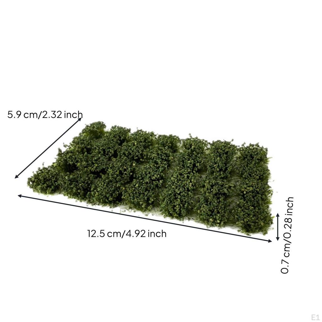 28 Pieces Artificial Bush Clumps Dense Grass Tufts Bushy for Tabletop War Scenes