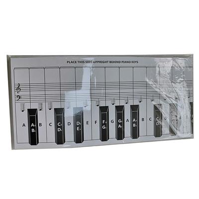 1× 122* 14* 0.2cm Practice Keyboard & Note Chart for Behind the Piano Keys