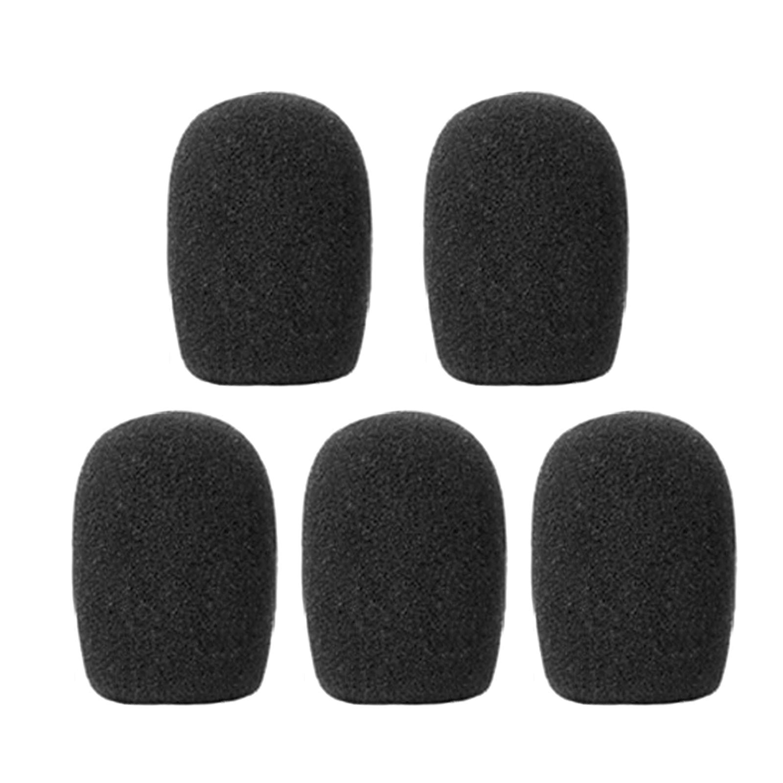 

5 Pack Mic Windscreens Windshields for Desktop Mic Headset Mic Headset Microphone Covers Foam Mini Microphone Covers B