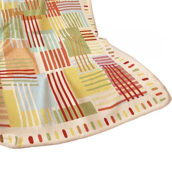 Nap Blanket for Air-Conditioned Rooms, Lightweight Flannel Throw Blanket, Double-Sided Soft Anti-Static Cozy Shawl for Home Office Travel Dorm