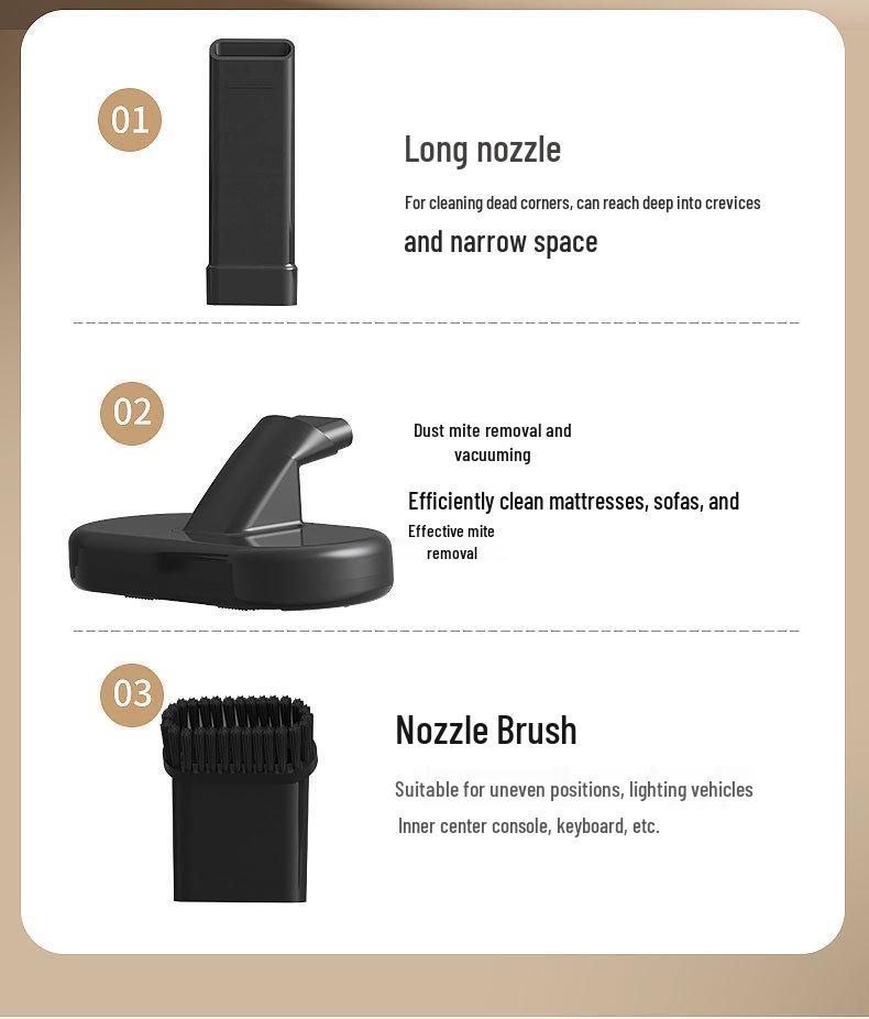 High Suction Handheld Wireless Vacuum Cleaner for Home & Car