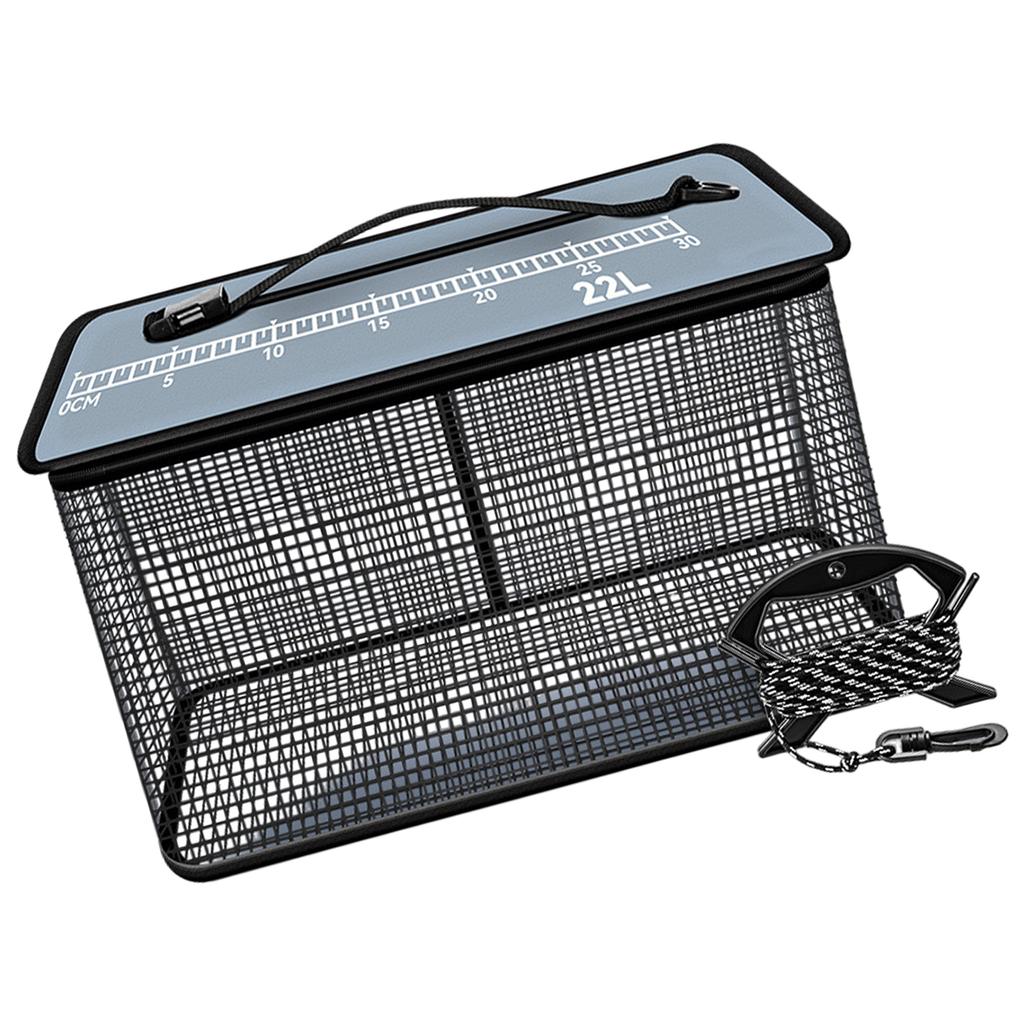 Floating Fishing Basket Folding Fish Basket Quick Drying Fishing Baits Storage Cage Portable Fishing Net Easy To Use